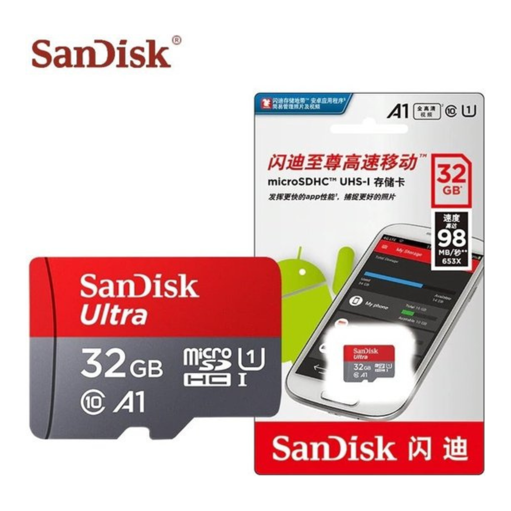 32 GB Micro SD Ultra 120 MB/s UHS-I A1 Class 10